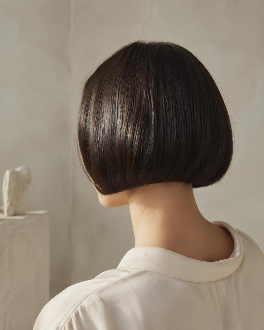 Glossy precision bob